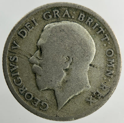 1922 George V Sixpence Silver Coin | Fair Grade