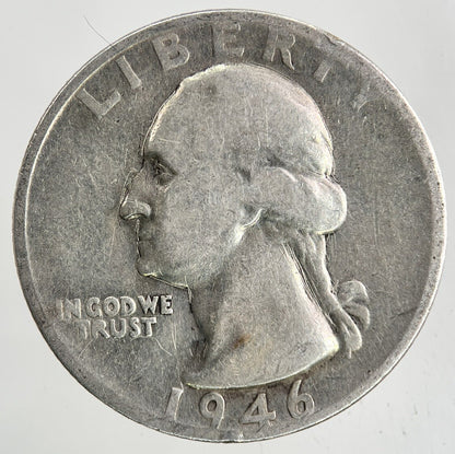 1946 - S US USA Quarter Dollar Silver Coin | Collectable Grade