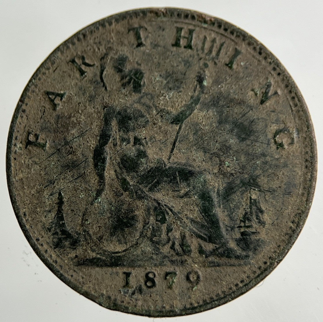 1879 Victoria Farthing Coin | Fine Collectable Grade