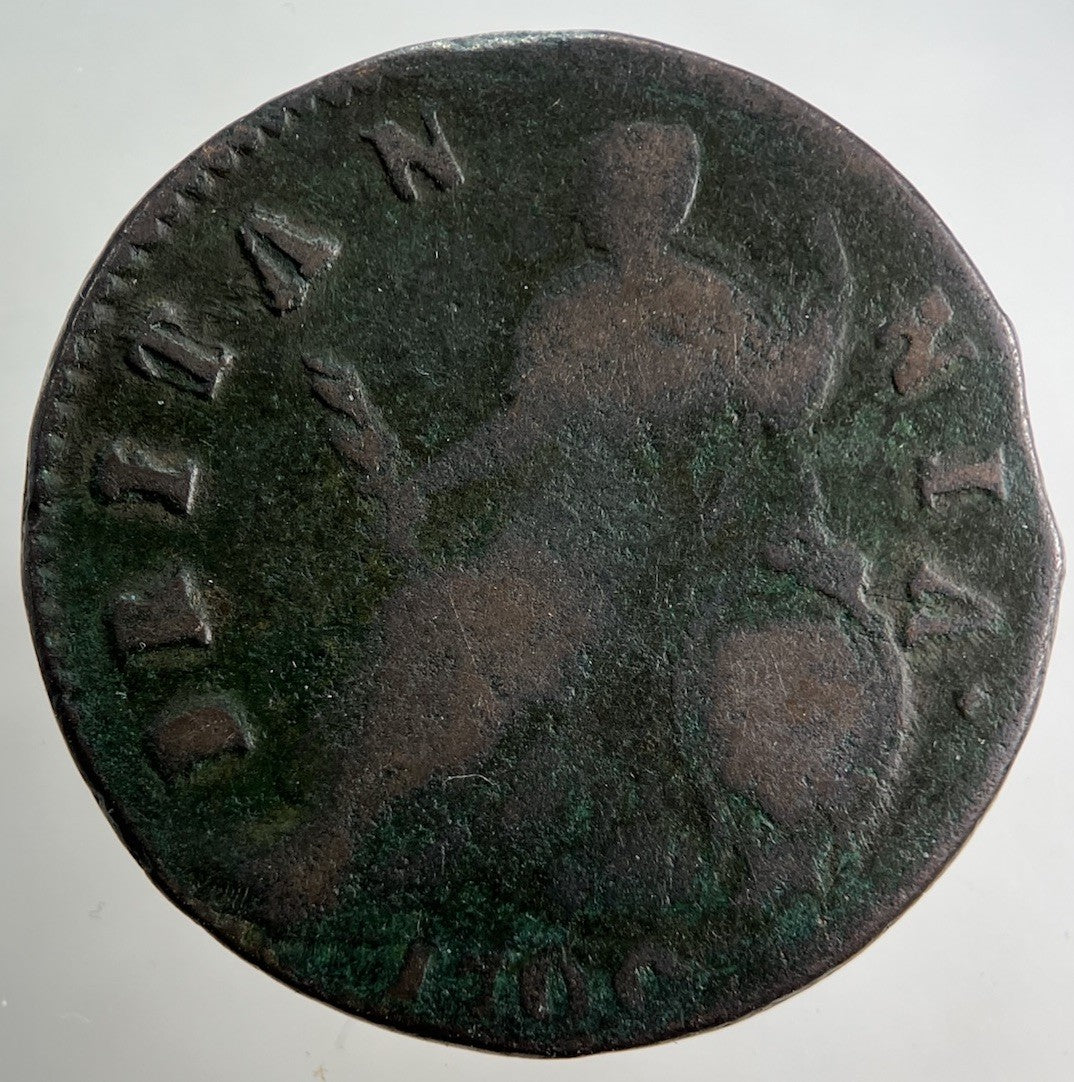 1700 William III 3rd Half - Penny Coin | Fine Collectable Grade
