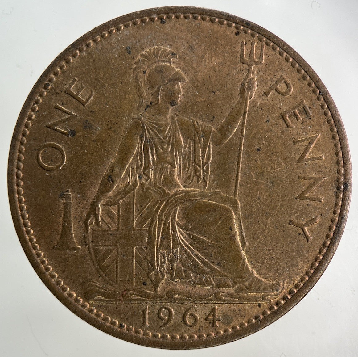 1964 Elizabeth II 2nd One Penny Coin | Fine Collectable Grade