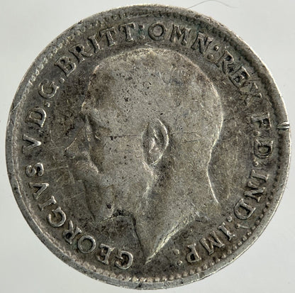 1918 George V Threepence Silver Coin | Fine Collectable Grade