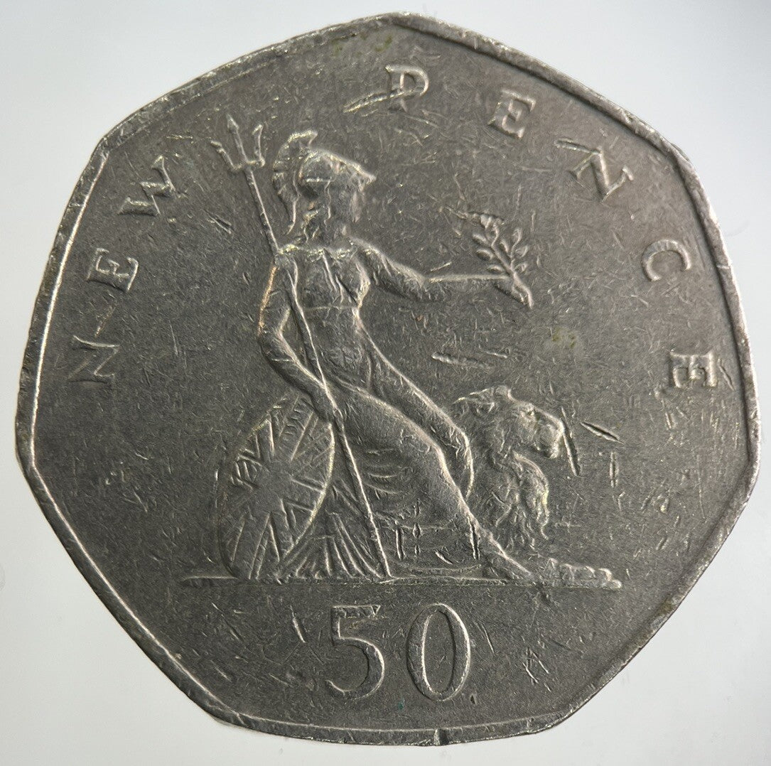 1979 Elizabeth II 2nd 50p Fifty - Pence Coin | Fine Collectable Grade
