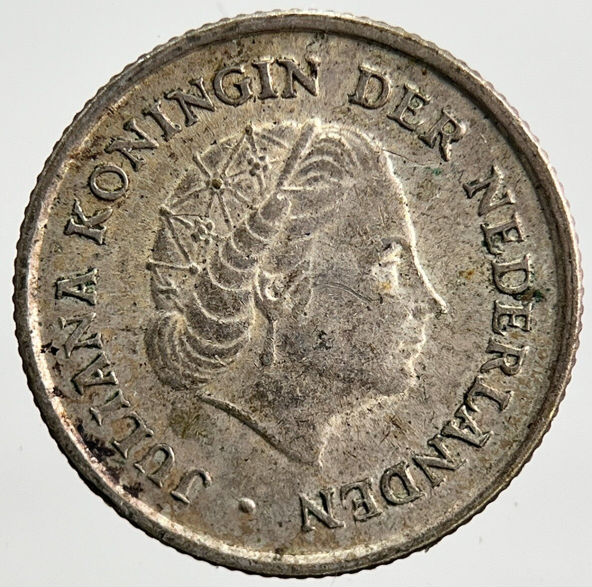 1960 Netherlands 1/10 Gulden Silver Coin | Very High Grade
