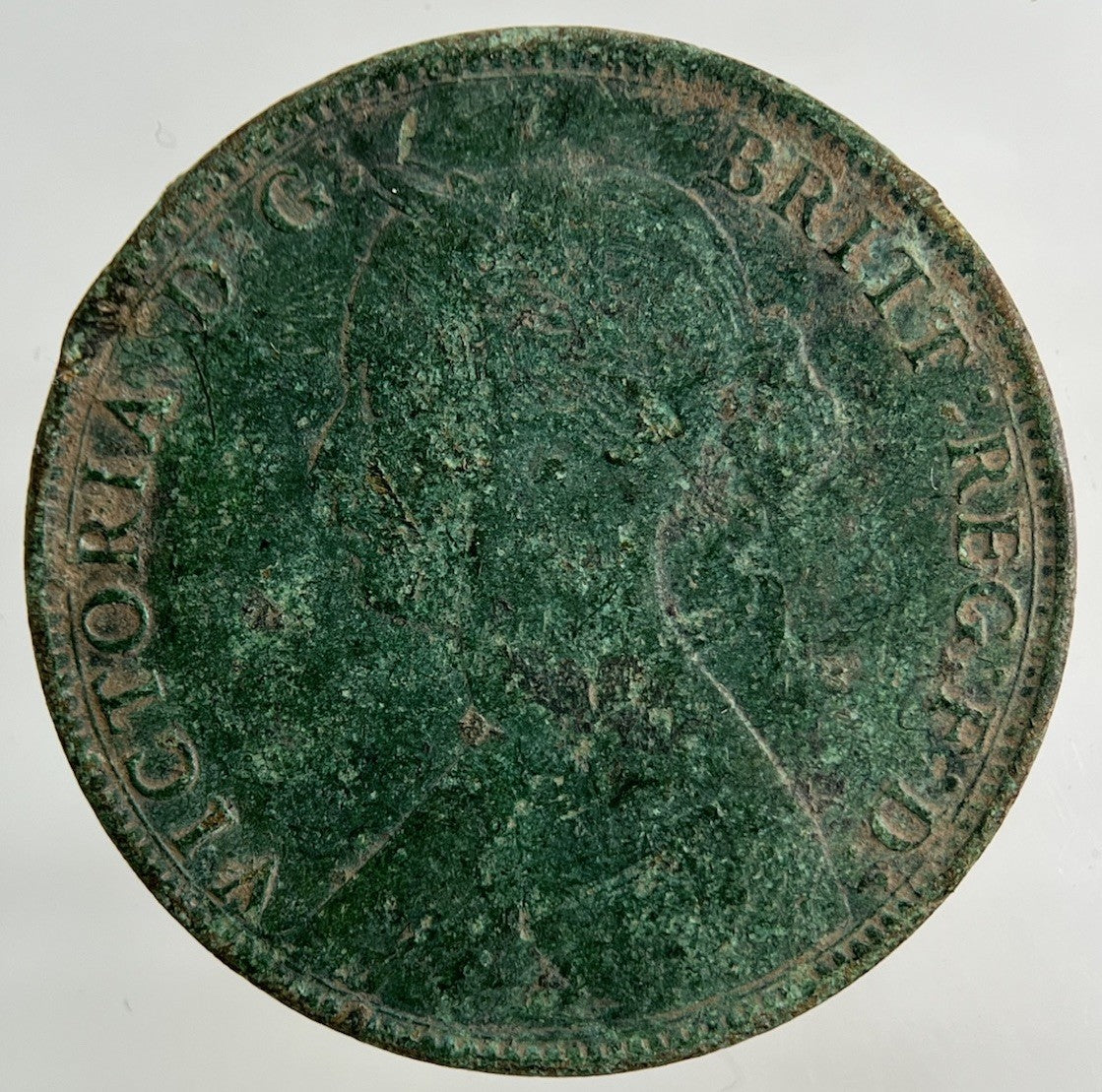 1861 Victoria Half - Penny Coin | Collectable Grade
