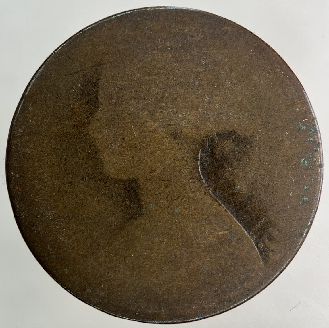 1862 Victoria One Penny Coin | Worn Grade