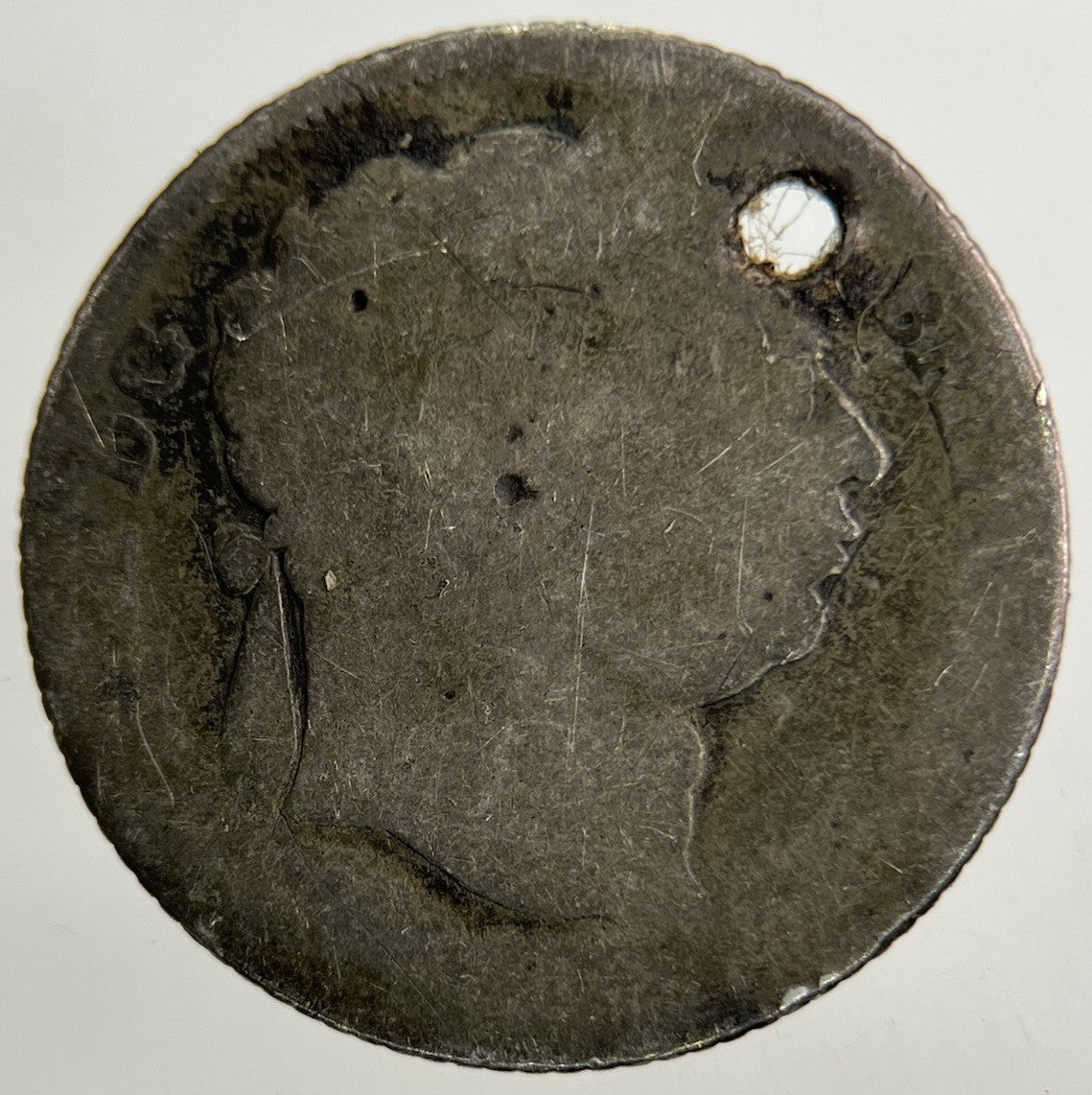 British George III 3rd Sixpence Silver Coin | Fair Grade