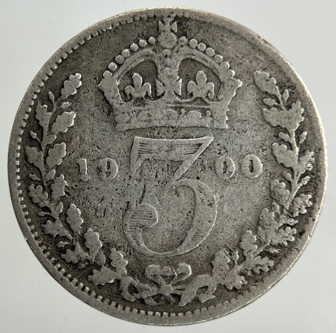 1900 Victoria Threepence Silver Coin | Collectable Grade