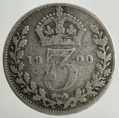 1900 Victoria Threepence Silver Coin | Collectable Grade