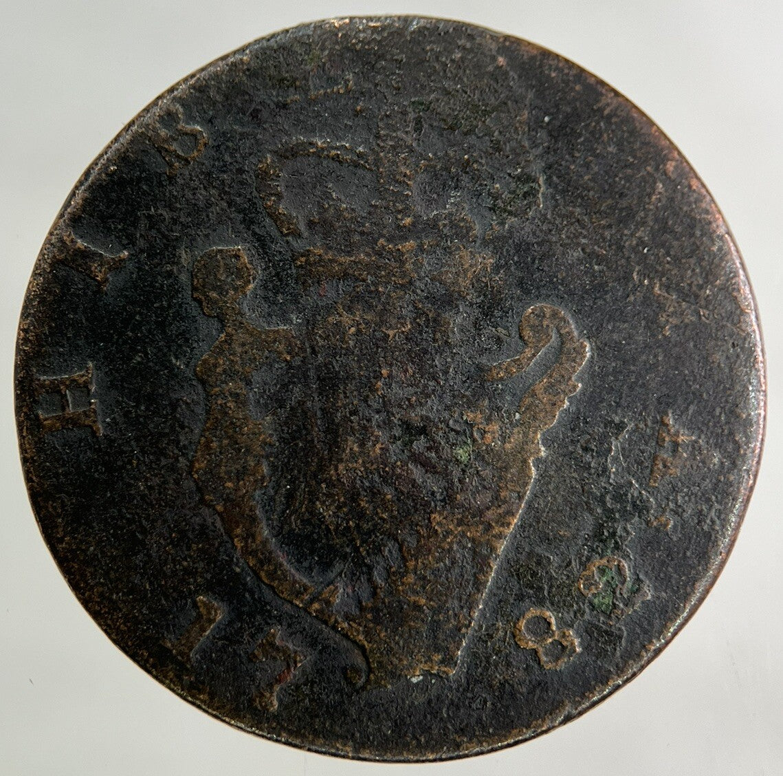 1782 Irish Half - Penny Coin | Collectable Grade