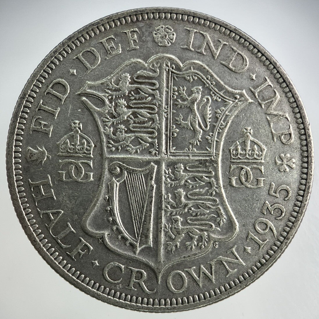 1935 George V Half - Crown Silver Coin | Fine Collectable Grade