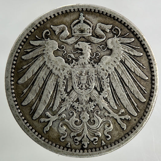1902 Germany 1 Mark Silver Coin | Fine Collectable Grade