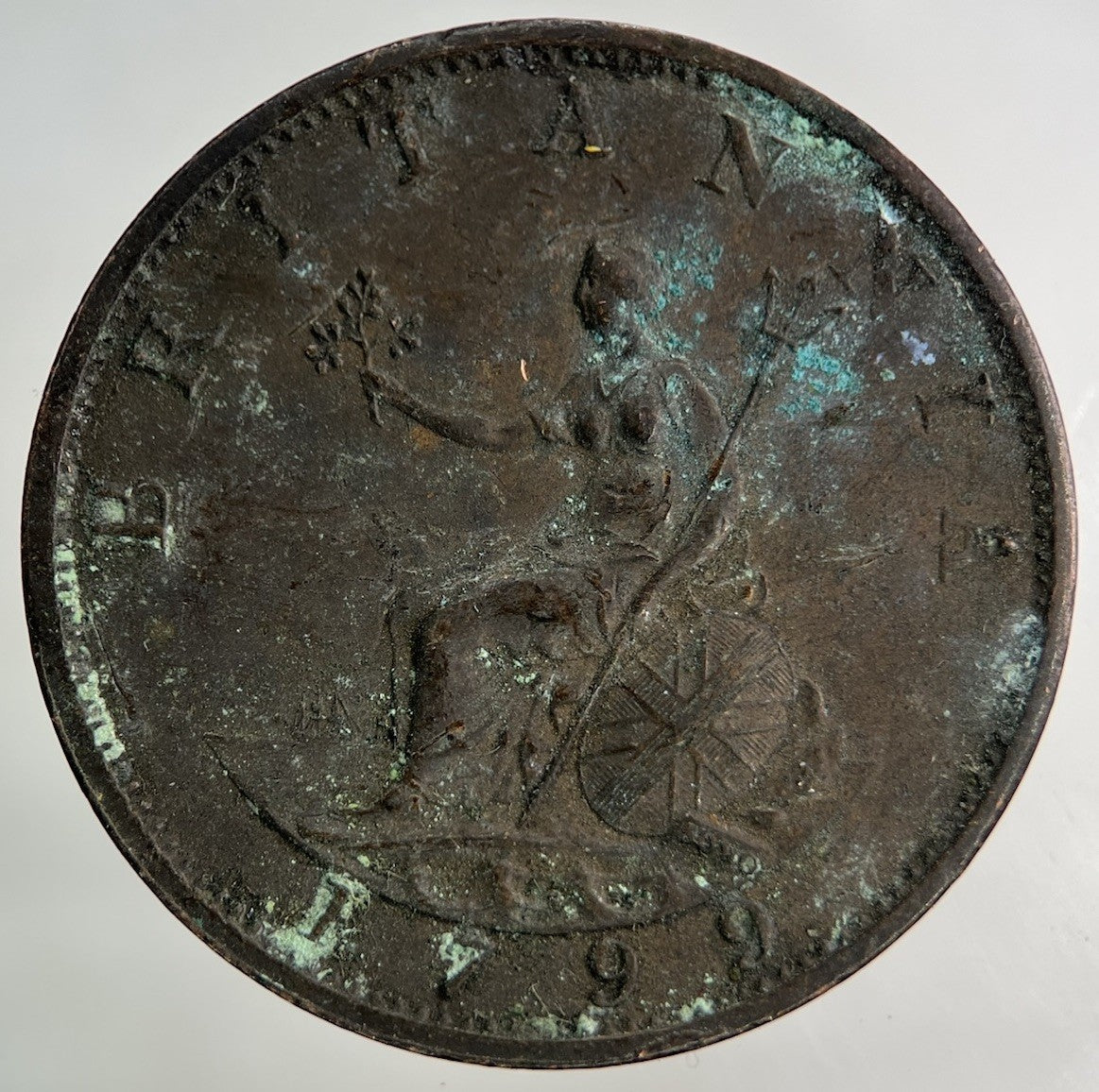1799 George III 3rd Half - Penny Coin | Very High Grade