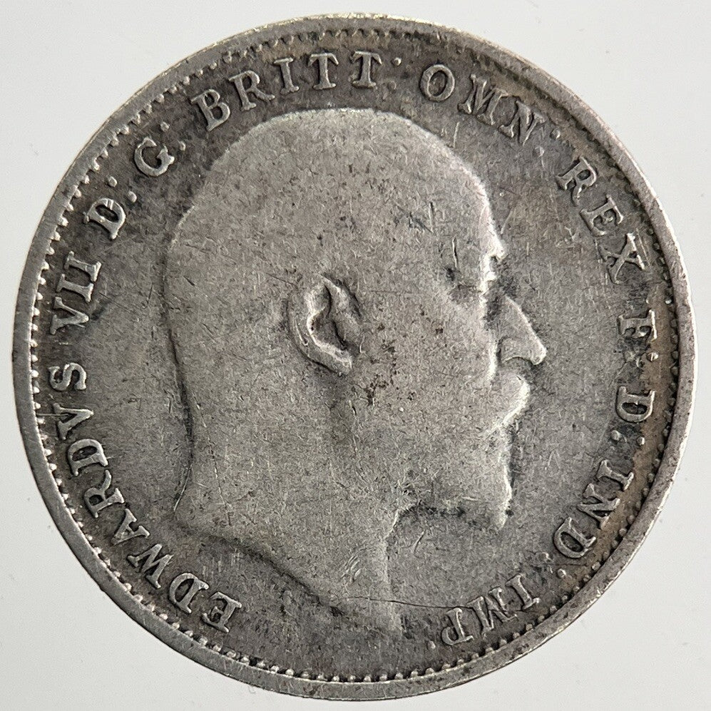 1909 Edward VII Threepence Silver Coin | Fine Collectable Grade | a9841