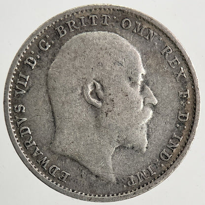 1909 Edward VII Threepence Silver Coin | Fine Collectable Grade | a9841