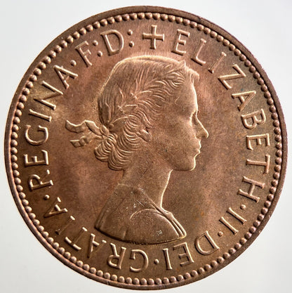 1967 Elizabeth II 2nd British Half - Penny Boat Rough Water Coin | UNC Grade