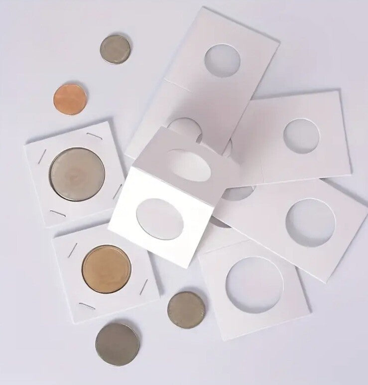 20.5mm Coin 2x2 Flips Holders - UK Stock - Quantity 50 - Other Sizes Available
