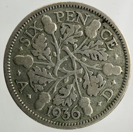 1936 George V Sixpence Silver Coin | Collectable Grade