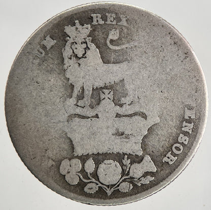 1826 George IV Shilling Silver Coin | Fair Grade | a9575