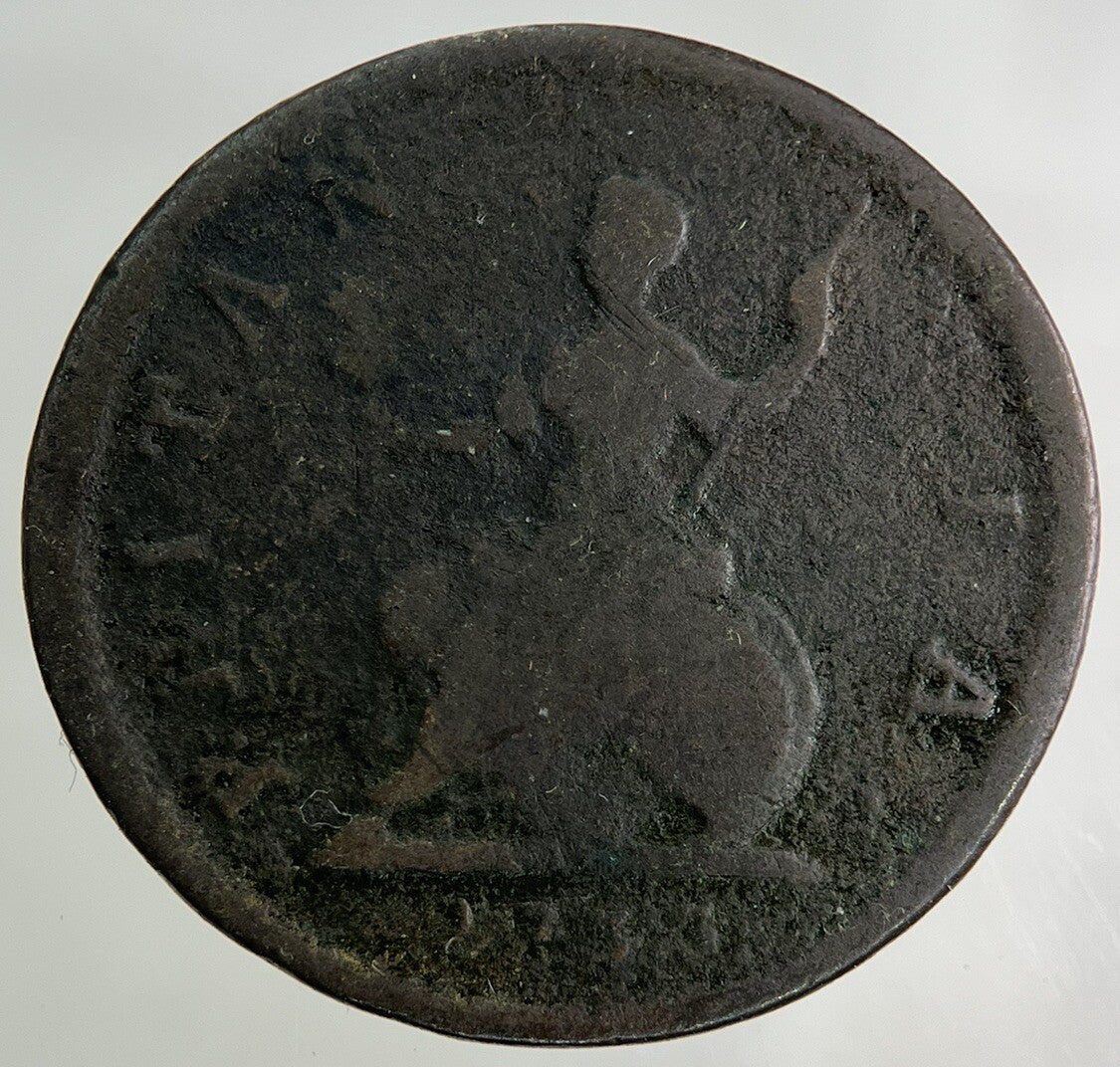 1733 George II 2nd Farthing Coin | Collectable Grade