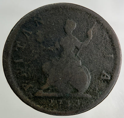 1733 George II 2nd Farthing Coin | Collectable Grade