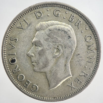 1945 George VI Half - Crown Silver Coin | Fine Collectable Grade | a6336