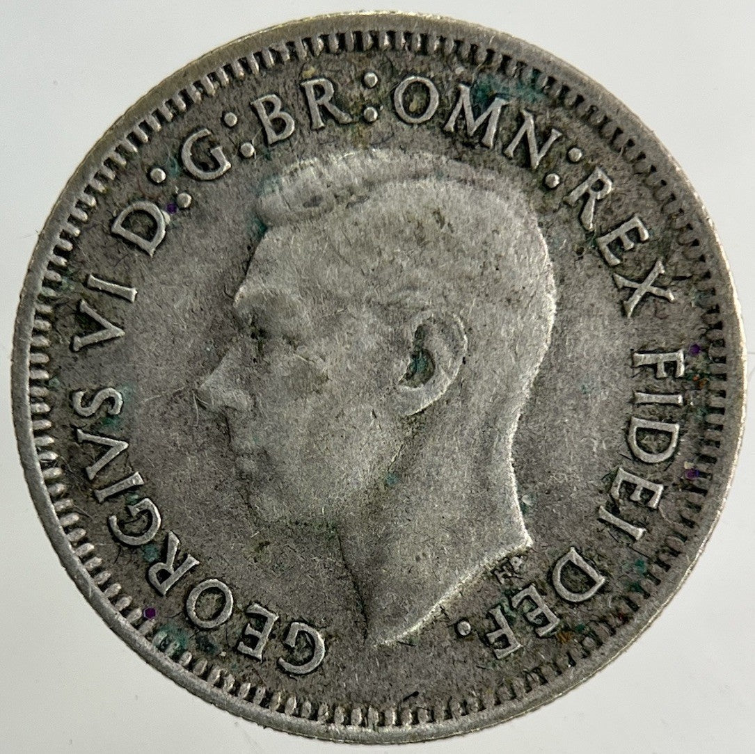 1951 Australia Sixpence Silver Coin | Fine Collectable Grade