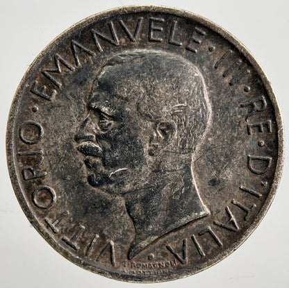 1926 - R Italy 5 Lira Silver Coin | Fine Collectable Grade