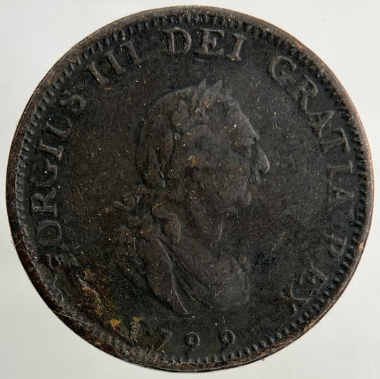 1799 George III 3rd Farthing Coin | Fine Collectable Grade