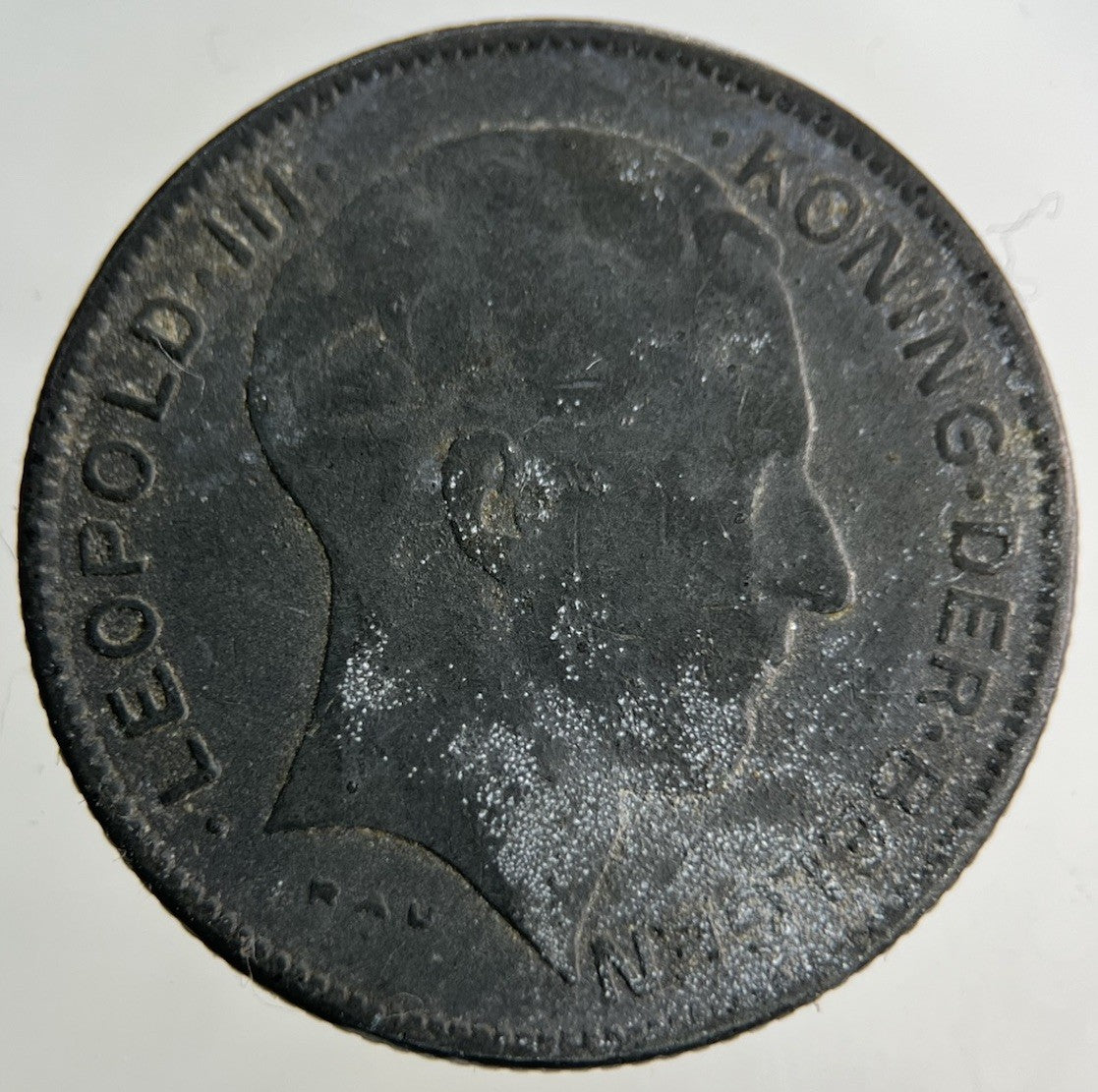 1941 Belgium 5 Francs Coin | Fine Collectable Grade