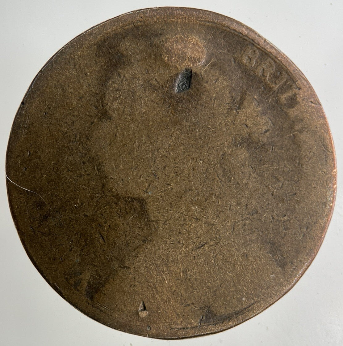 1879 Victoria One Penny Coin | Worn Grade