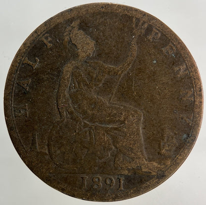 1891 Victoria Half - Penny Coin | Collectable Grade
