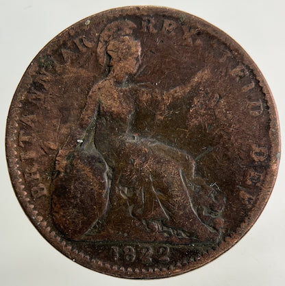 1822 George IV Farthing Coin | Collectable Grade