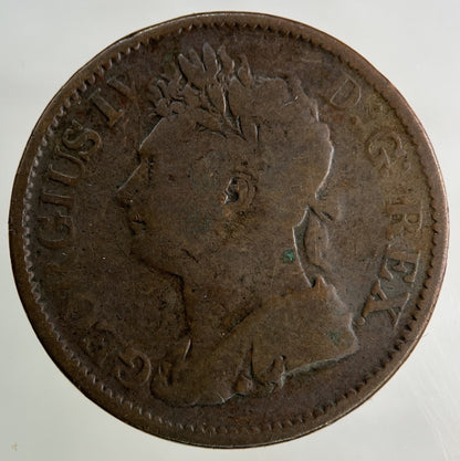 1822 Irish Half - Penny Coin | Collectable Grade