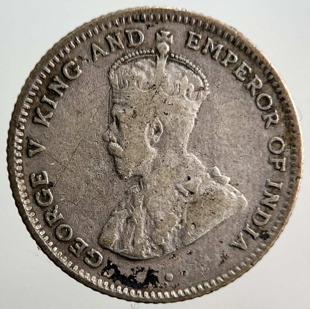 1920 Ceylon 25 Cents Silver Coin | Collectable Grade