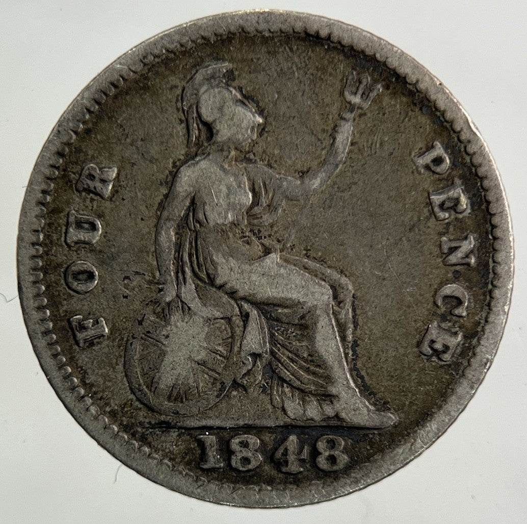 1848 Victoria Groat Four - Pence Silver Coin | Collectable Grade