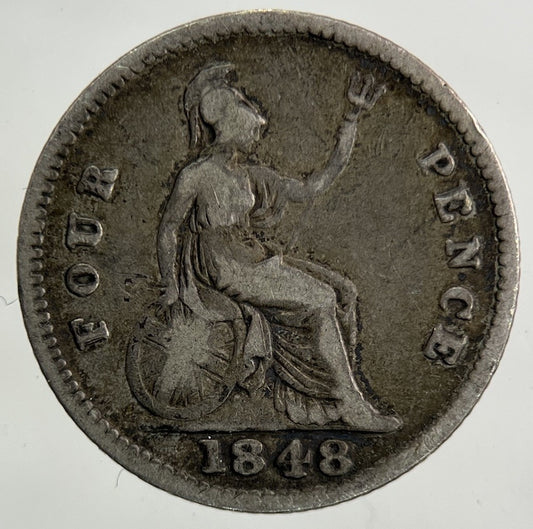1848 Victoria Groat Four - Pence Silver Coin | Collectable Grade