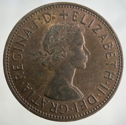 1964 Elizabeth II 2nd One Penny Coin | Very High Grade