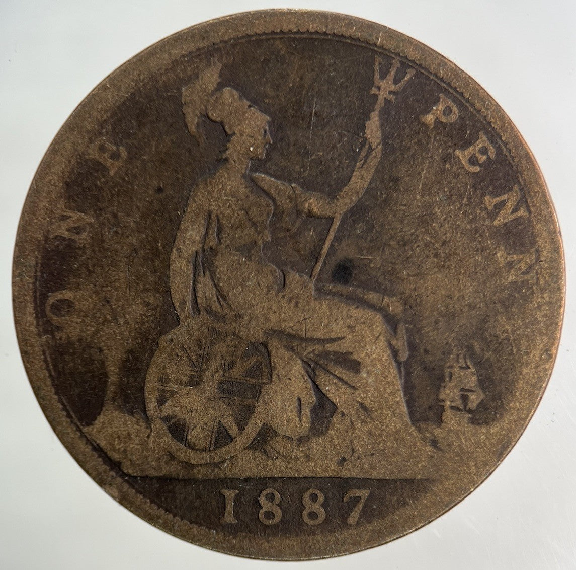 1887 Victoria One Penny Coin | Collectable Grade