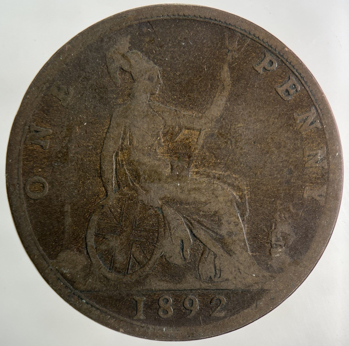 1892 Victoria One Penny Coin | Collectable Grade