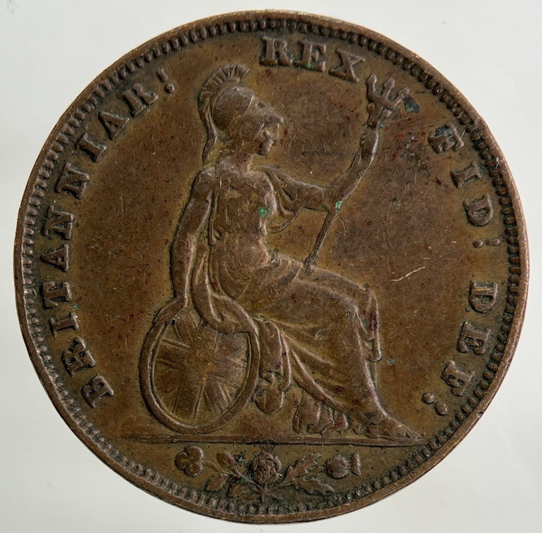 1835 William IV Farthing Coin | Fine Collectable Grade