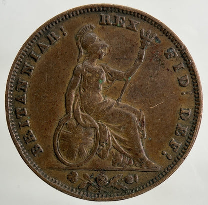 1835 William IV Farthing Coin | Fine Collectable Grade