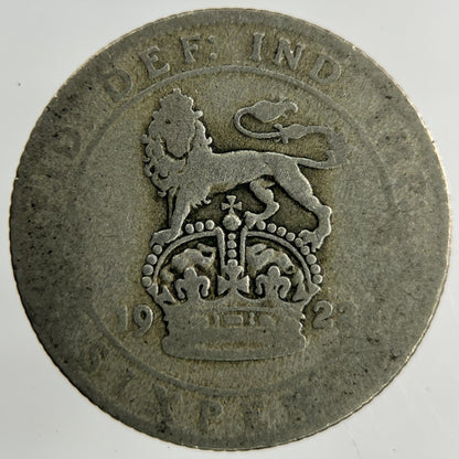 1922 George V Sixpence Silver Coin | Fair Grade