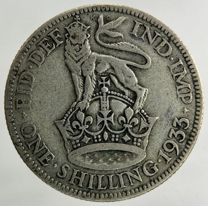 1933 George V Shilling Silver Coin | Collectable Grade