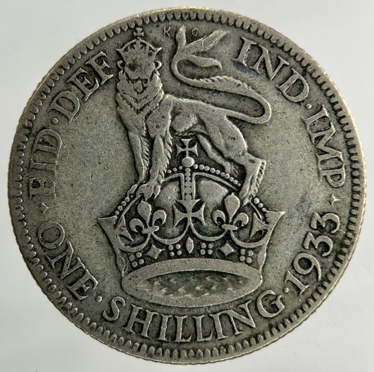 1933 George V Shilling Silver Coin | Collectable Grade