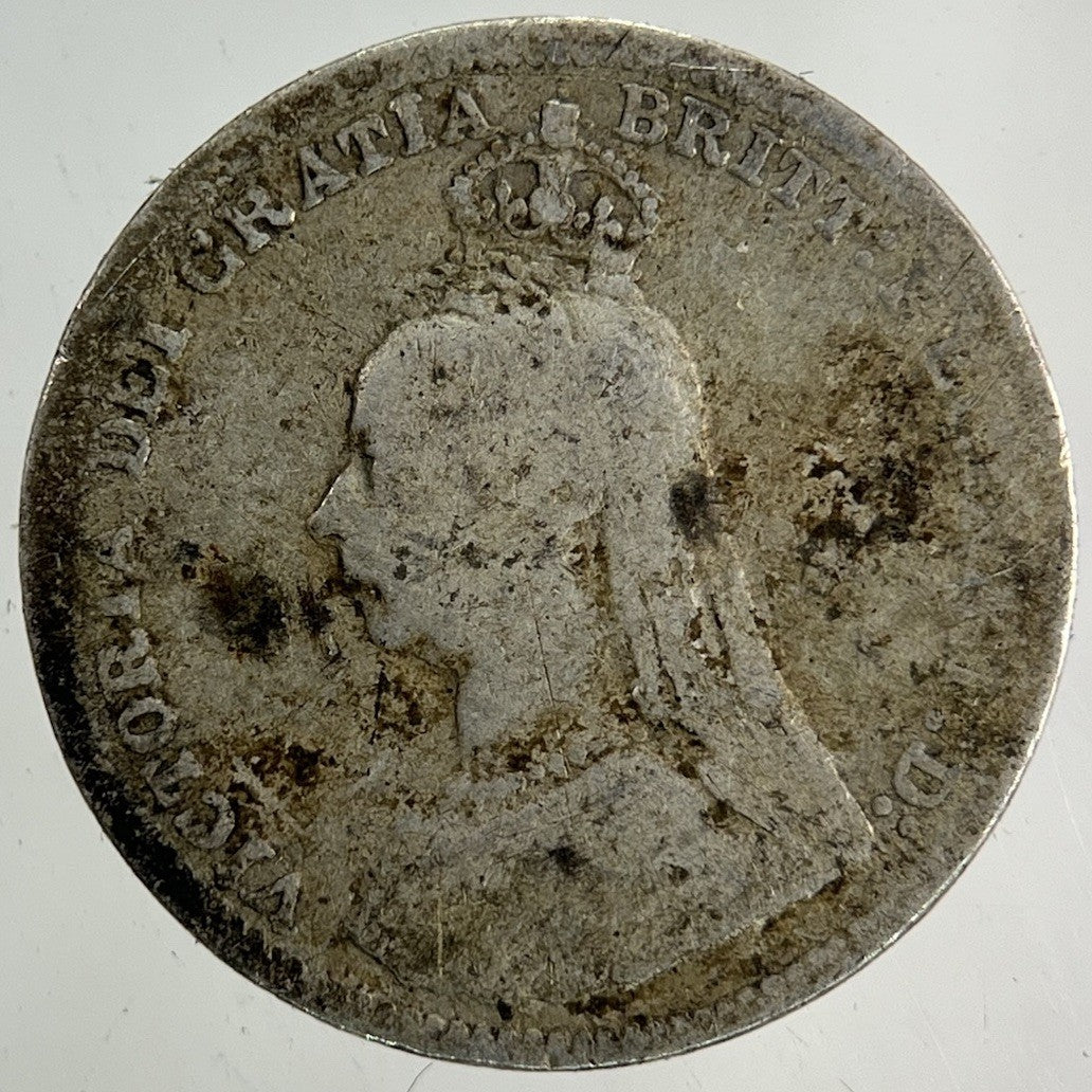 1889 Victoria Threepence Silver Coin | Collectable Grade