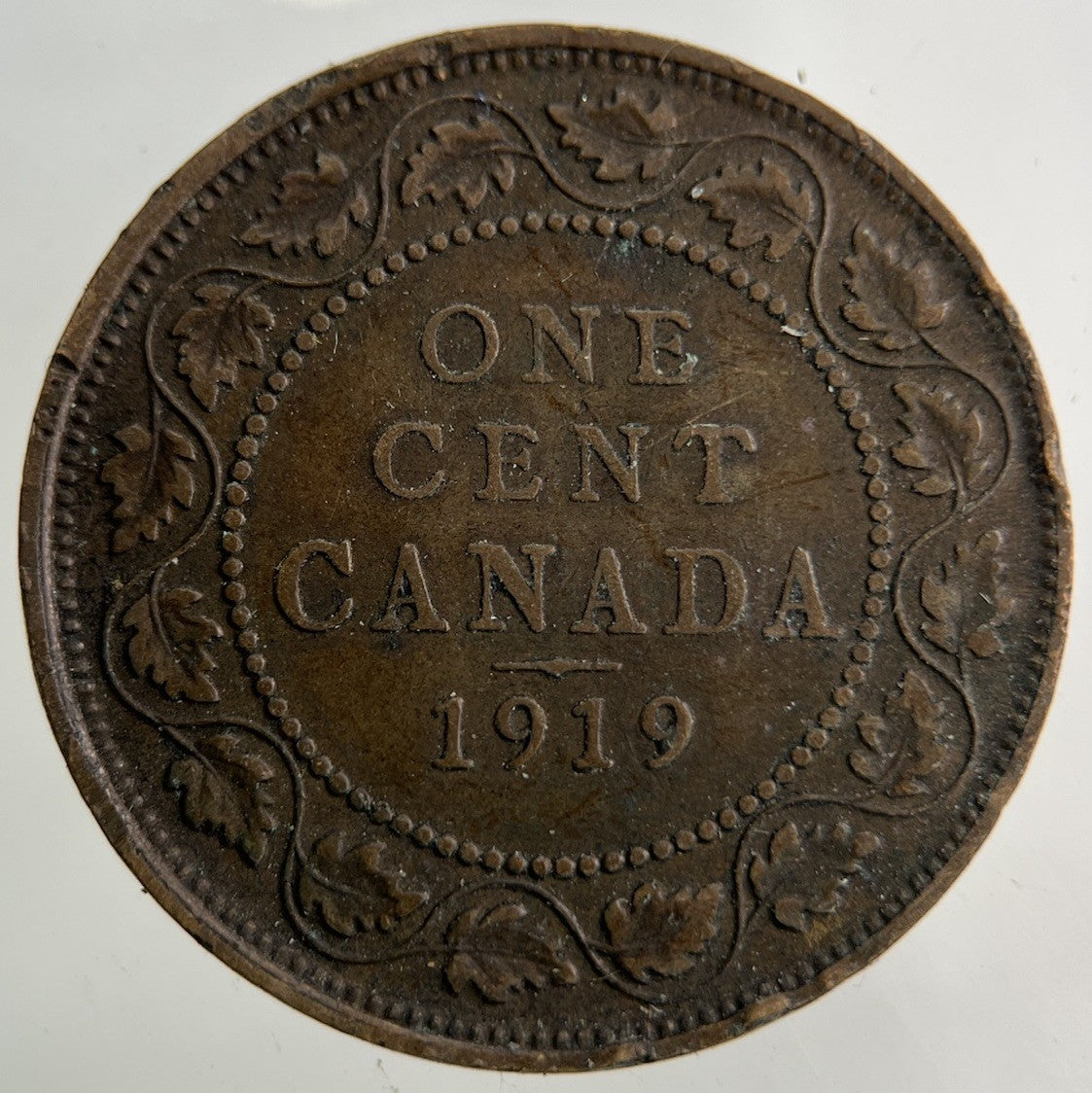 1919 Canada One Cent Coin | Fine Collectable Grade