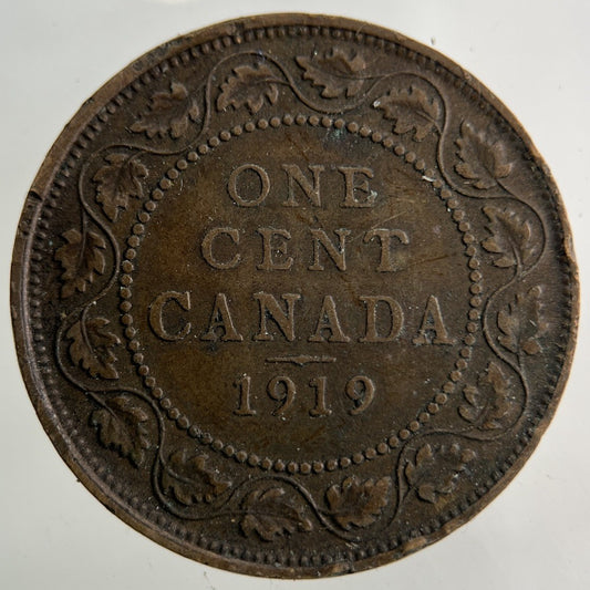 1919 Canada One Cent Coin | Fine Collectable Grade