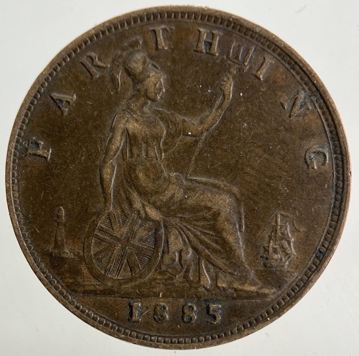 1885 Victoria Farthing Coin | Very High Grade