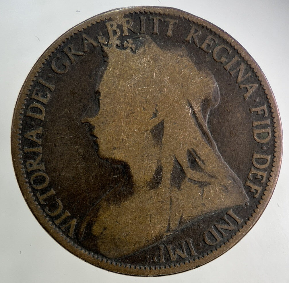 1896 Victoria One Penny Coin | Collectable Grade